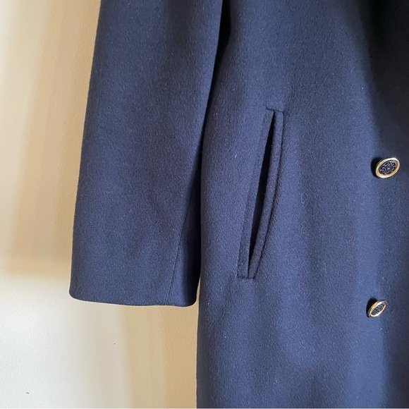 100% Wool Navy Coat - Picture 6 of 11